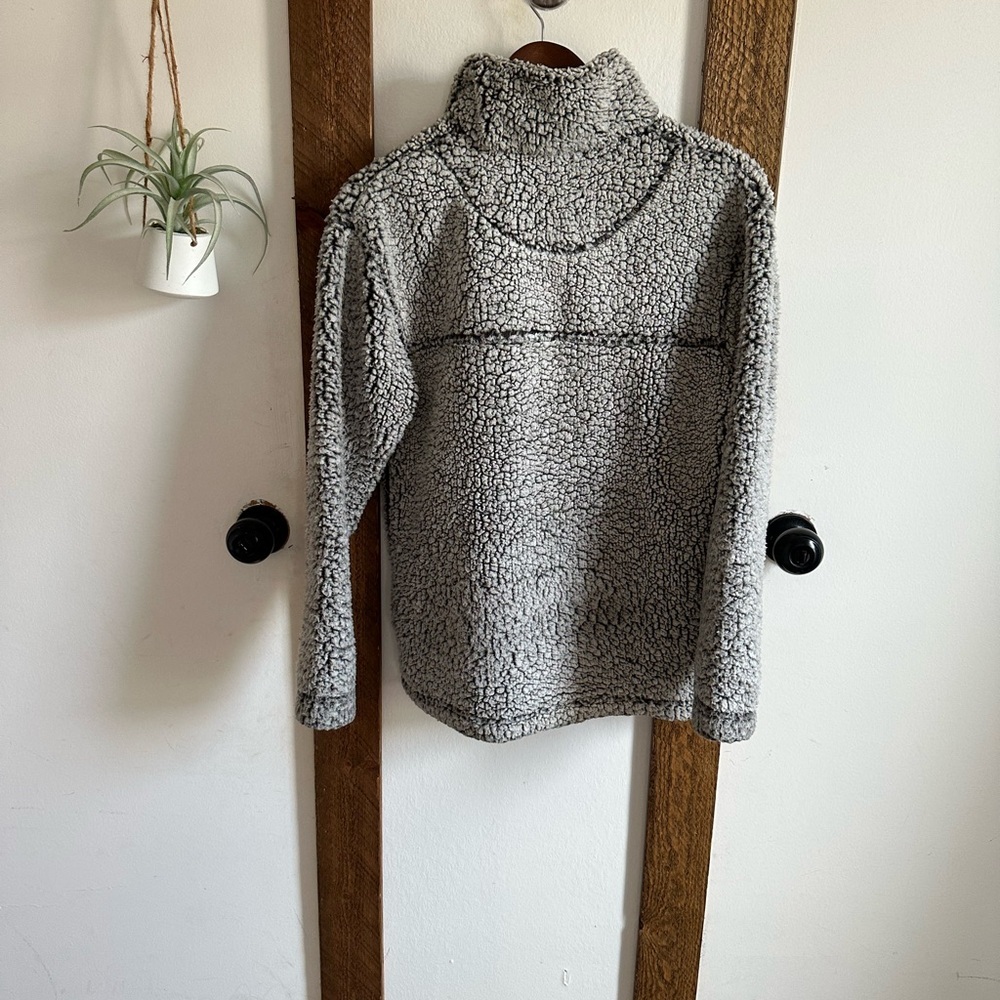 Gray Sherpa Pullover - Picture 12 of 14
